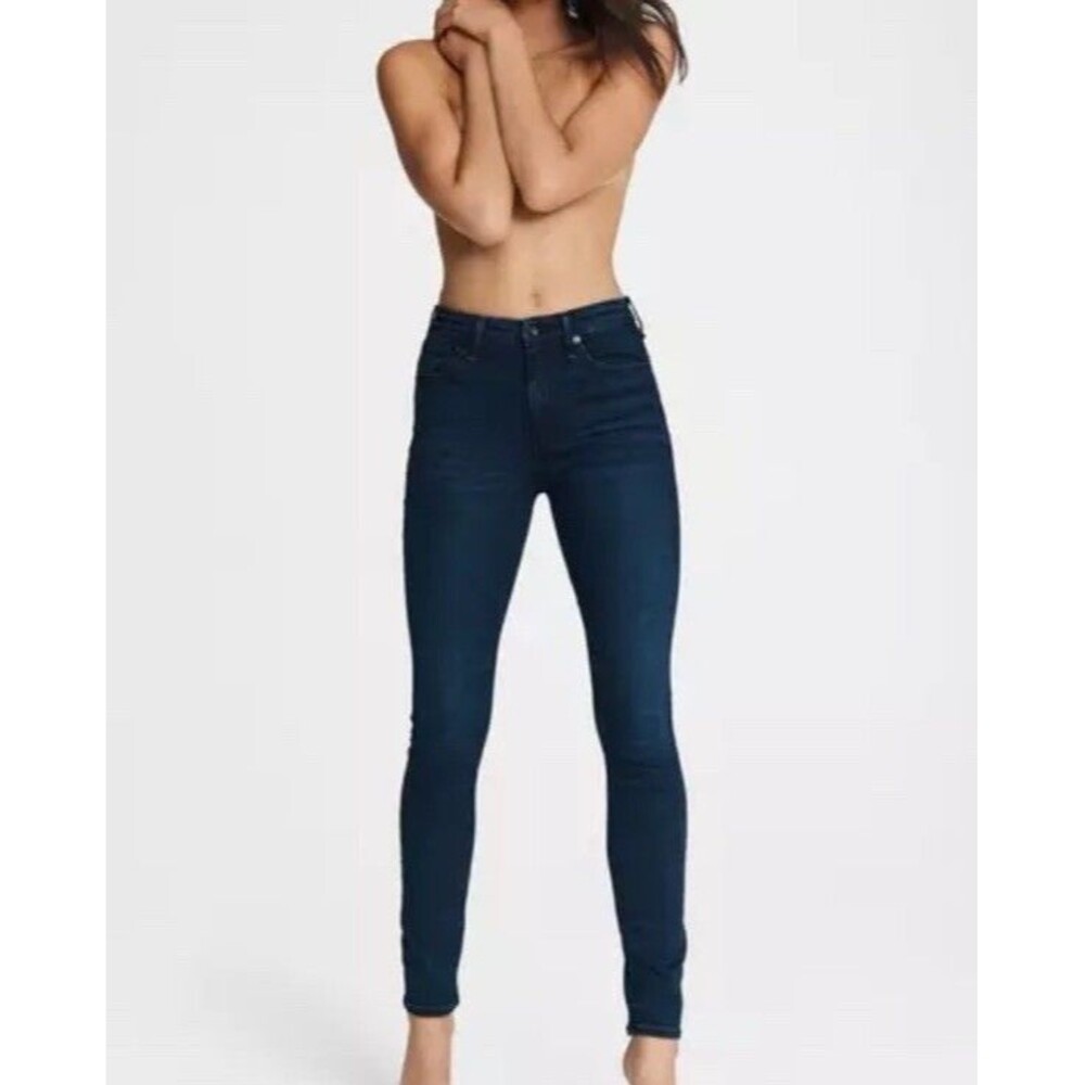 NWT Rag & Bone Jean in Bayview Nina High Rise Skinny Dark Wash - Size 25